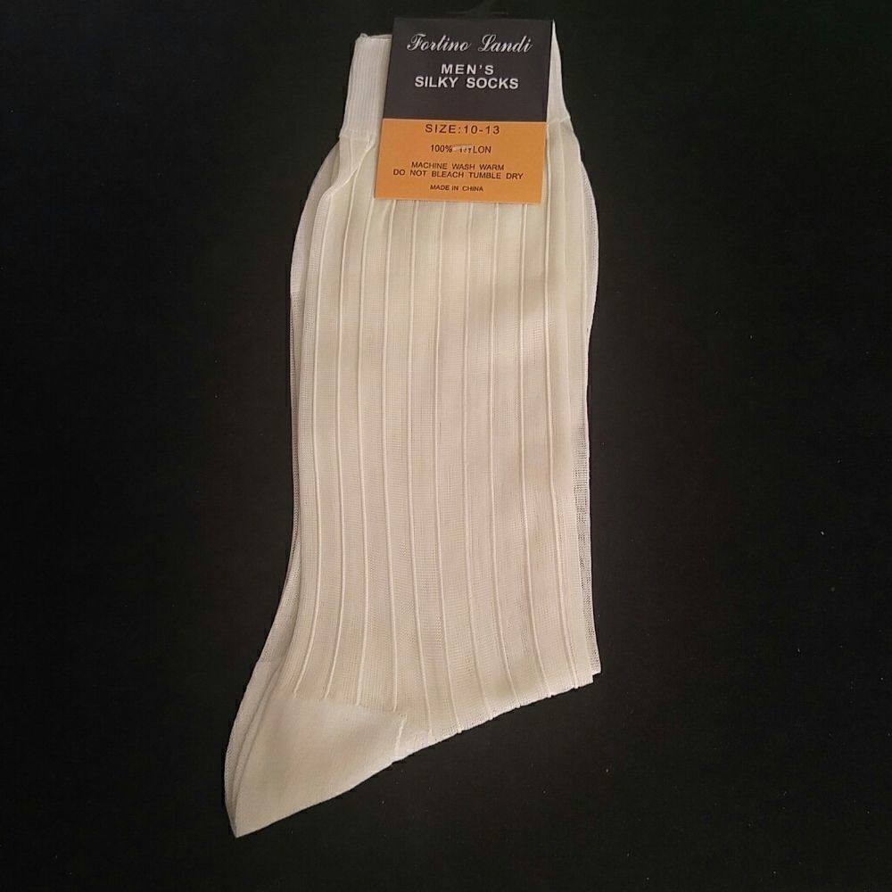 MEN'S FORTINO LANDI SILKY SHEER DRESS SOCK 10-13